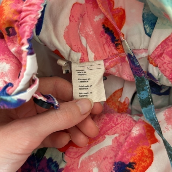 Levi’s Boho Watercolor Floral Sleeveless Mini Dress - Picture 7 of 8